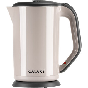 Чайник электрический GALAXY GL0330 бежевый чайник электрический galaxy gl0330 blue 2000 вт голубой 1 7 л металл пластик
