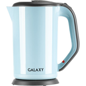 Чайник электрический GALAXY GL0330 голубой чайник электрический galaxy gl0330 blue 2000 вт голубой 1 7 л металл пластик