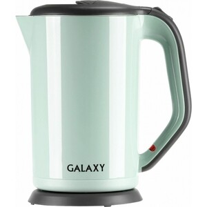 Чайник электрический GALAXY GL0330 салатовый чайник электрический galaxy gl0330 blue 2000 вт голубой 1 7 л металл пластик