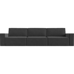 Прямой диван Лига Диванов Куба Лонг велюр серый диван кровать угловой сильва угловой версаль ск модель 008 альма 35 slv101911