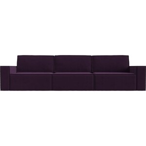 Прямой диван Лига Диванов Куба Лонг велюр фиолетовый диван кровать сильва монако 3т модель 002 ультра мустард slv102043
