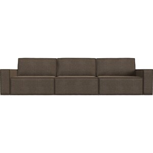 Прямой диван Лига Диванов Куба Лонг рогожка коричневый диван кровать угловой сильва угловой версаль ск модель 008 альма 35 slv101911