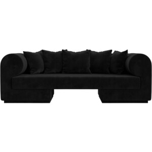 Прямой диван Лига Диванов Кипр велюр черный диван кровать угловой сильва угловой версаль ск модель 008 альма 35 slv101911