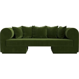 Прямой диван Лига Диванов Кипр микровельвет зеленый прямой диван лига диванов лиссабон микровельвет зеленый