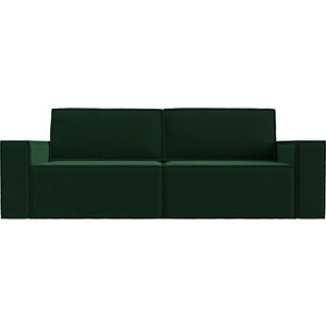 Прямой диван Лига Диванов Куба велюр зеленый прямой диван артмебель эллиот велюр зеленый