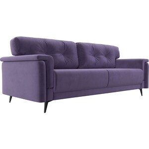 Прямой диван Лига Диванов Оксфорд велюр фиолетовый прямой диван лига диванов неаполь 2 х местный велюр фиолетовый 113167