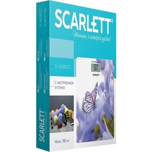 фото Весы напольные scarlett sc-bs33e072 (бабочка)