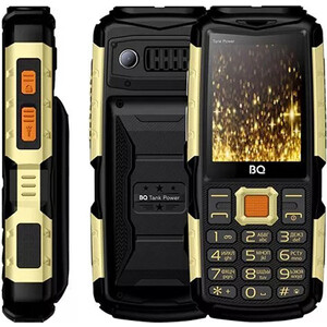 Мобильный телефон BQ 2430 Tank Power Black+Gold