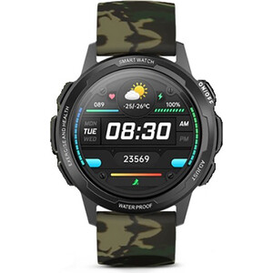Умные часы BQ Watch 1.3 Black+Cammo Wristband 86195379 Watch 1.3 Black+Cammo Wristband - фото 1