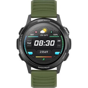 Умные часы BQ Watch 1.3 Black+Dark Green Wristband 86195380 Watch 1.3 Black+Dark Green Wristband - фото 1