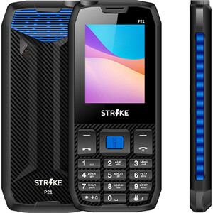 Мобильный телефон Strike P21 Black+Blue 86192359 P21 Black+Blue - фото 1