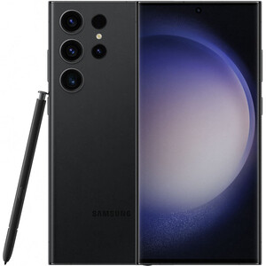 Смартфон Samsung Galaxy S23 Ultra 5G 512Gb 12Gb черный фантом (SM-S918BZKQ) мобильный телефон samsung galaxy s23 ultra s918b 12 512gb snapdragon 8 gen2 фантом kz