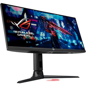 фото Монитор asus 29.5'' rog strix xg309cm черный ips led 21:9 hdmi m/m матовая has piv 300cd 178гр/178гр 2560x1080 freesync 90lm07n0-b01170