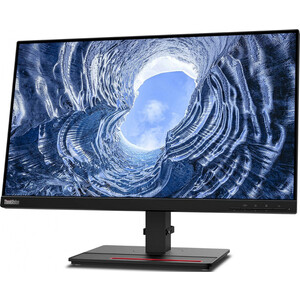 фото Монитор lenovo 23.8'' thinkvision t24i-2l черный ips led 4ms 16:9 hdmi матовая has piv 250cd 178гр/178гр 1920x1080 vga dp fhd usb (62b0mat2is)