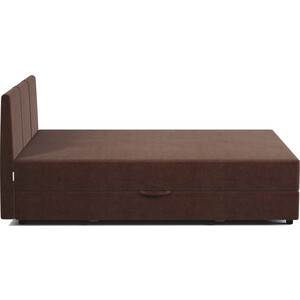 Кровать односпальная с подъемным механизмом Шарм-Дизайн Классика 100 велюр Дрим шоколад