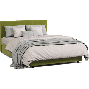 Кровать двуспальная с подъемным механизмом Шарм-Дизайн Классика 140 велюр Дрим эппл кровать двуспальная мебелико герда микровельвет зеленый