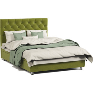 Кровать двуспальная с подъемным механизмом Шарм-Дизайн Шармэль 140 велюр Дрим эппл кровать двуспальная мебелико герда микровельвет зеленый