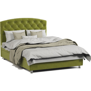 Кровать двуспальная с подъемным механизмом Шарм-Дизайн Премиум 140 велюр Дрим эппл кровать двуспальная мебелико герда микровельвет зеленый