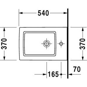 фото Биде подвесное duravit vero 37х54 см (2239150000)