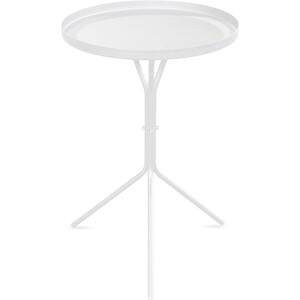 Стол журнальный Мебелик SHT-CT11 белый муар стол журнальный мебелик дуэт 13н металлик дуб дымчатый прозрачное п0005354