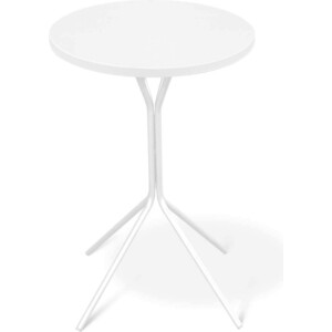 Стол журнальный Мебелик SHT-CT12-1 глянец белый/белый муар столик журнальный мебелик sht ct8 муар
