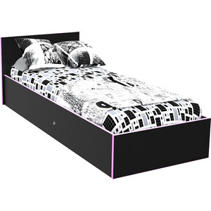 Кровать МДК Black 100х200 Розовый (BL - КР10Р) двухъярусная кровать астра 6 дуб молочный розовый