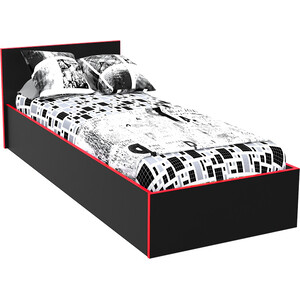 Кровать МДК Black 100х200 Красный (BL - КР10К) кровать односпальная с ящиком элиот 041 66 2042х946х704 маренго баунти песочный