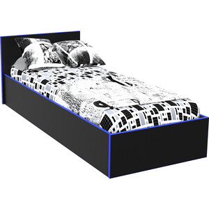 Кровать МДК Black 100х200 Синий (BL - КР10С) кровать мдк black 100х200 фуксия bl кр10ф