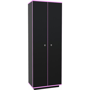 Шкаф 2х створчатый МДК Black Розовый (BL - СК2Р) подсветка для зеркал italline it01 1088 45 black