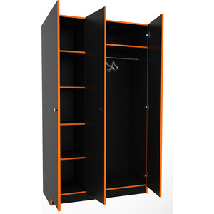 Шкаф 3х створчатый МДК Black Оранж (BL - СК3О) BL-СК3О Black Оранж (BL - СК3О) - фото 2