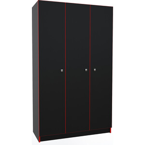 Шкаф 3х МДК Black Красный (BL - СК3К) подсветка для зеркал crystal lux largo ap12w black