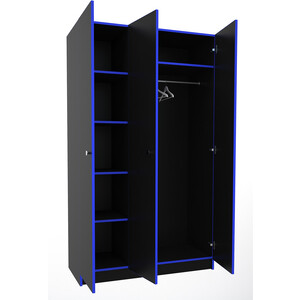 Шкаф 3х МДК Black Синий (BL - СК3С)