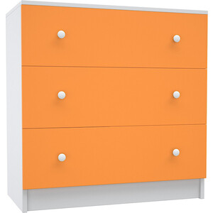 Комод МДК Феникс с 3-мя ящиками оранжевый (КМ1Ф-О) стол письменный мдк феникс 2 оранжевый ст4ф 2о