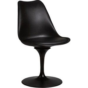 Стул обеденный Dobrin TULIP LMZL-PP635E черное основание, цвет черный (B-03) стул tetchair tulip iron chair mod ec 123 металл пластик голубой