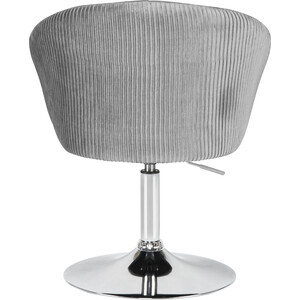 Кресло дизайнерское Dobrin EDISON LM-8600 серый велюр (1922-19)