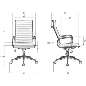 фото Офисное кресло для руководителей dobrin clark simple lmr-101b черный