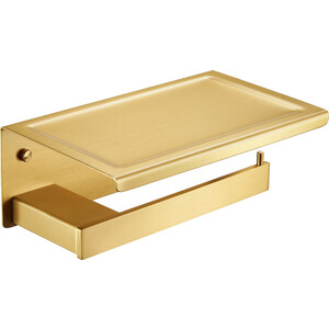 Держатель туалетной бумаги Milacio Ultra золото (MCU.953.GD) полка для полотенец milacio ultra 60х22 золото mcu 965 gd