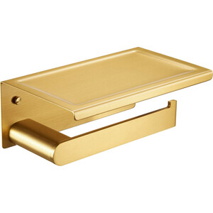 Держатель туалетной бумаги Milacio Ultra золото (MCU.963.GD) мыльница milacio ultra квадратная золото mcu 952 gd