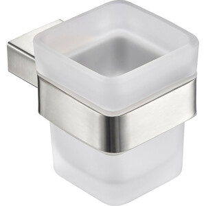 Стакан для ванной Milacio Ultra квадратный, нержавеющая сталь (MCU.951.SS) стакан для ванной milacio ultra круглый матовый mcu 961 mb