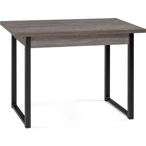 Деревянный стол Woodville Форли 110(170)х67х77 рошелье / черный матовый поднос сервировочный прямоугольный 43x31 gipfel