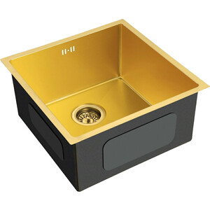 Кухонная мойка EMAR EMB-112 PVD Nano Golden кухонная мойка emar emb 114 pvd nano golden