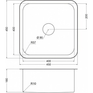 фото Кухонная мойка emar emb-127a pvd nano satine