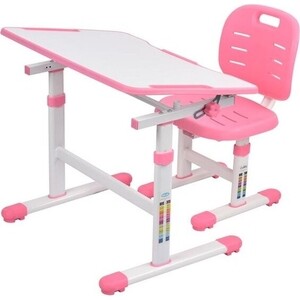 Комплект парта + стул трансформеры FunDesk Acacia pink cubby 222448 - фото 3