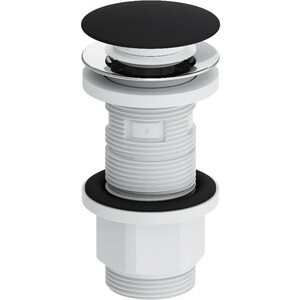 Донный клапан Damixa Option универсальный, черный матовый (210600300) донный клапан damixa option длинный белый глянцевый 210610200