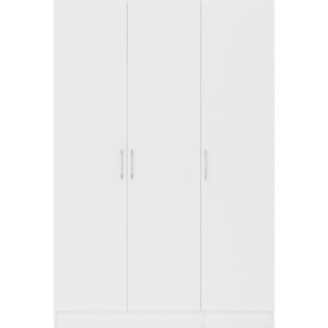 Шкаф 2-х створчатый + Пенал Стандарт СВК цвет белый, ШхГхВ 135х52х200 см., универсальная сборка (1024327)
