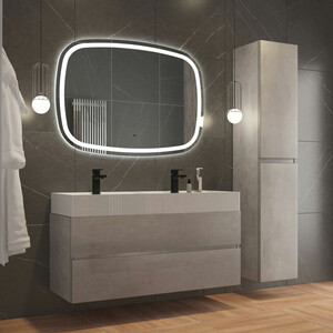 Мебель для ванной Cezares Molveno 46 120х46 с двойной раковиной, Nero