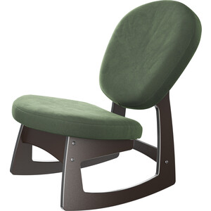 Кресло-качалка Мебелик Смарт G силуэт ткань лунар форест, каркас венге кресло артмебель норден микровельвет зеленый