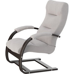 Кресло для отдыха Мебелик Аспен ткань ультра смок, каркас венге кресло качалка мебелик сайма экокожа шоколад каркас венге структура п0004568