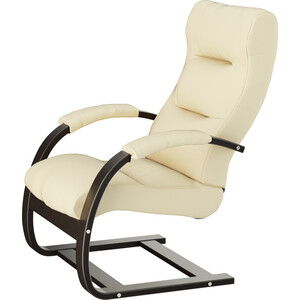 Кресло для отдыха Мебелик Аспен экокожа дунди 112, каркас венге