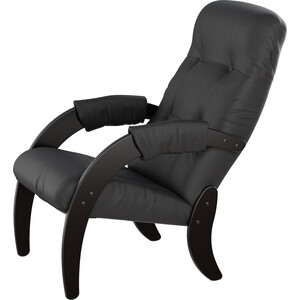 Кресло для отдыха Мебелик Модель 61 экокожа дунди 109, каркас венге кресло качалка мебелик сайма экокожа шоколад каркас венге структура п0004568